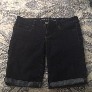 American Eagle Knee Length Jean Shorts